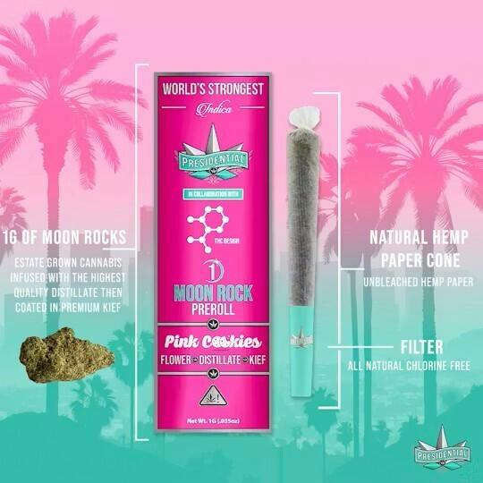Presidential Moon Rock Preroll - Pink Cookies (1g)
