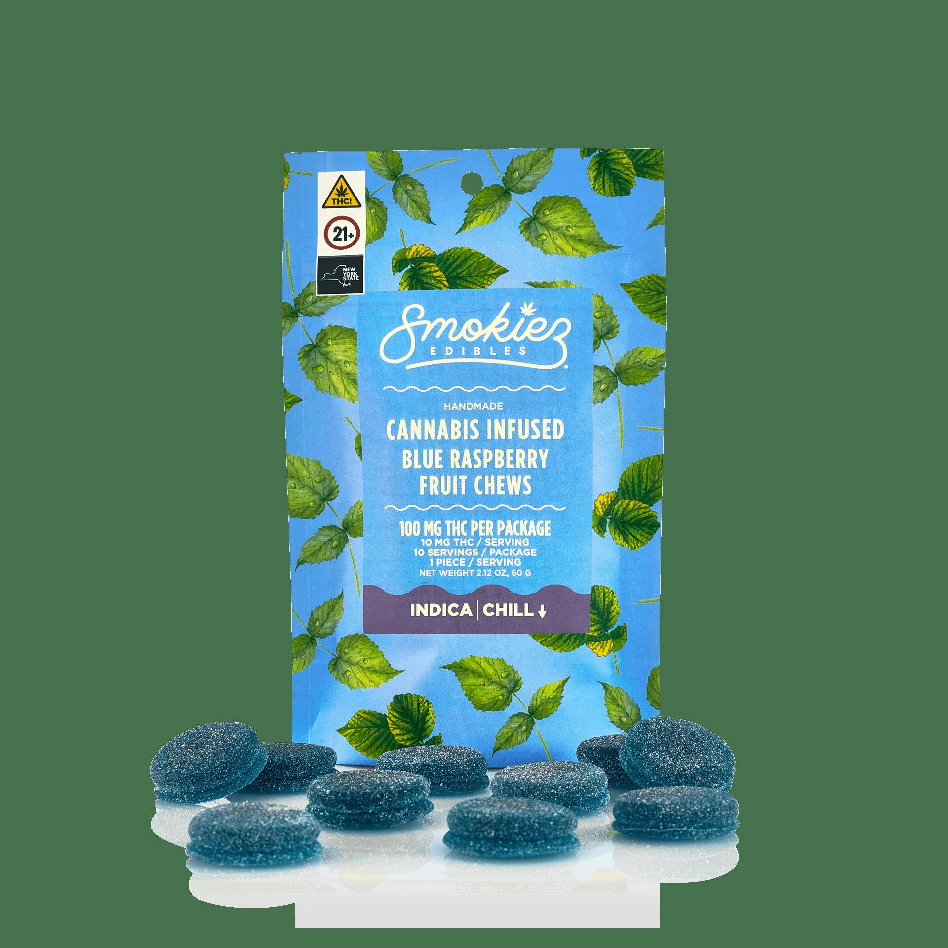 Smokiez - Sweet Blue Raspberry Fruit Chews (100mg)