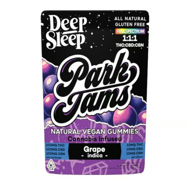 Grape Sleep Gummies 2:2:1 THC/CBD/CBN | 10-Pack | Park Jams