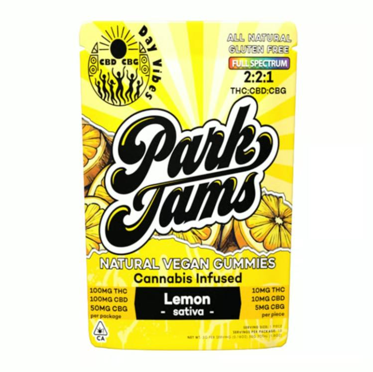 Lemon Gummies 2:2:1 THC/CBD/CBG | 10-Pack | Park Jams