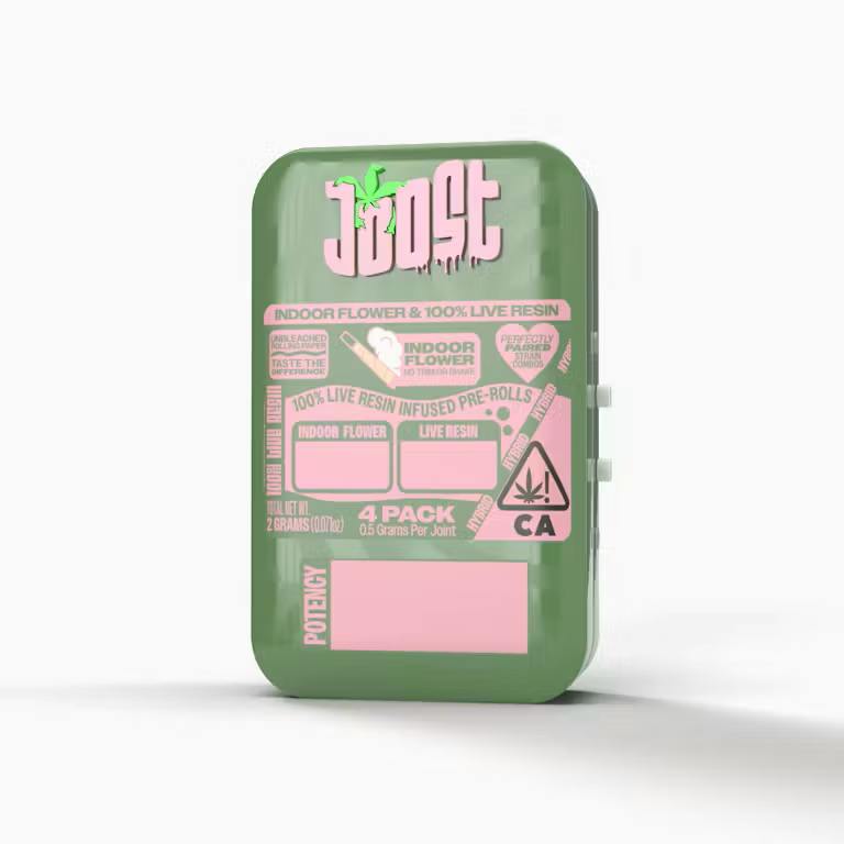 0.5g 4-Pack Chem OG x Mint Pie Gas / Infused Live Resin Pre-Rolls / Joost