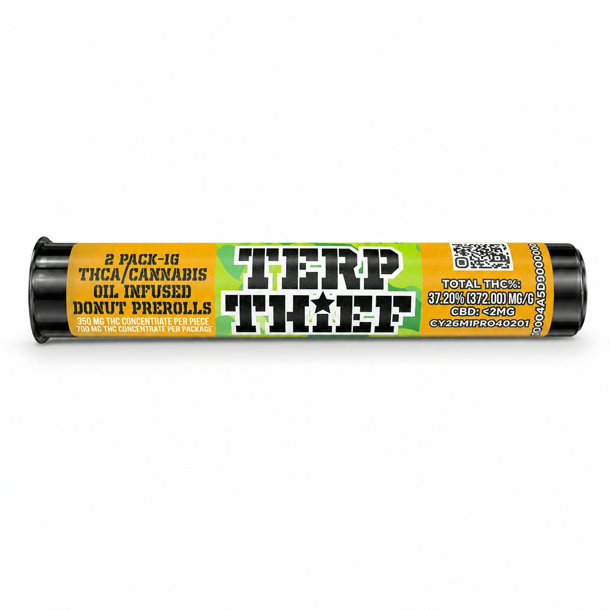 TERP THIEF NORTHERN LIME LIGHTS INFUSED DONUT PREROLLS - 2 g - 2 Pack