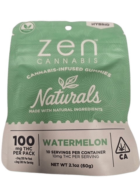 ZEN NATURALS HYBRID WATERMELON 10PC - 100 mg