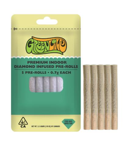 GREENLINE WAGYU KUSH INFUSED 5PK PREROLLS