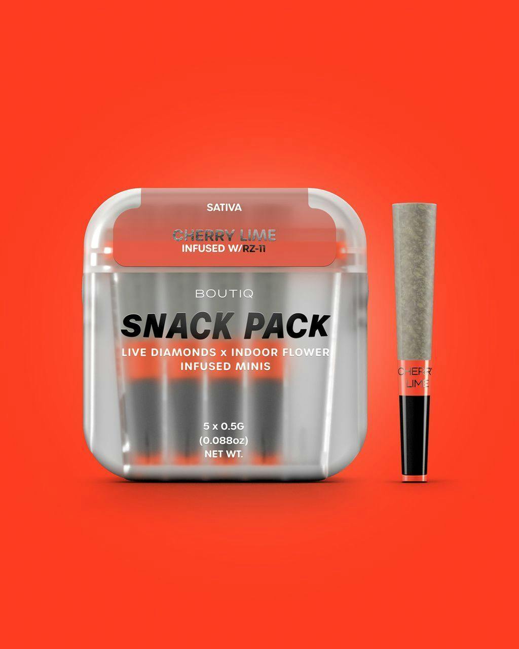Boutiq Cherry Lime x RZ 11 Infused Preroll Pack 2.5g, 5pk