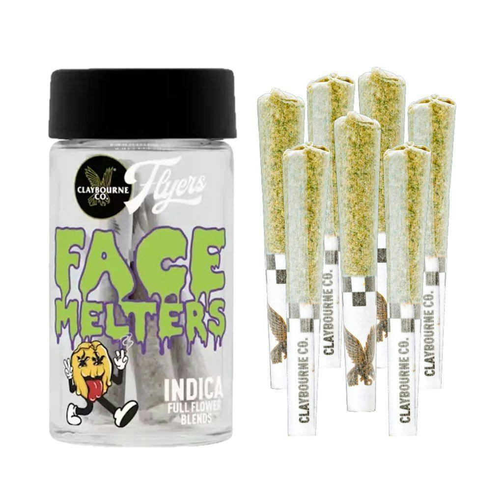 Claybourne Co. Face Melters Infused Preroll Pack (3.5g)/ (7pk)