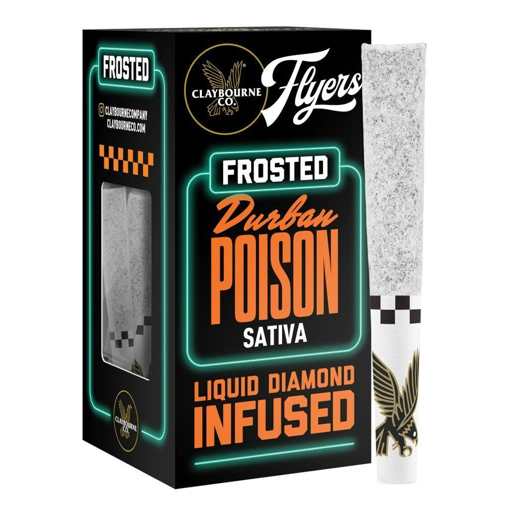 Claybourne Co. Durban Poison Infused Blunt 2.5g, 5pk