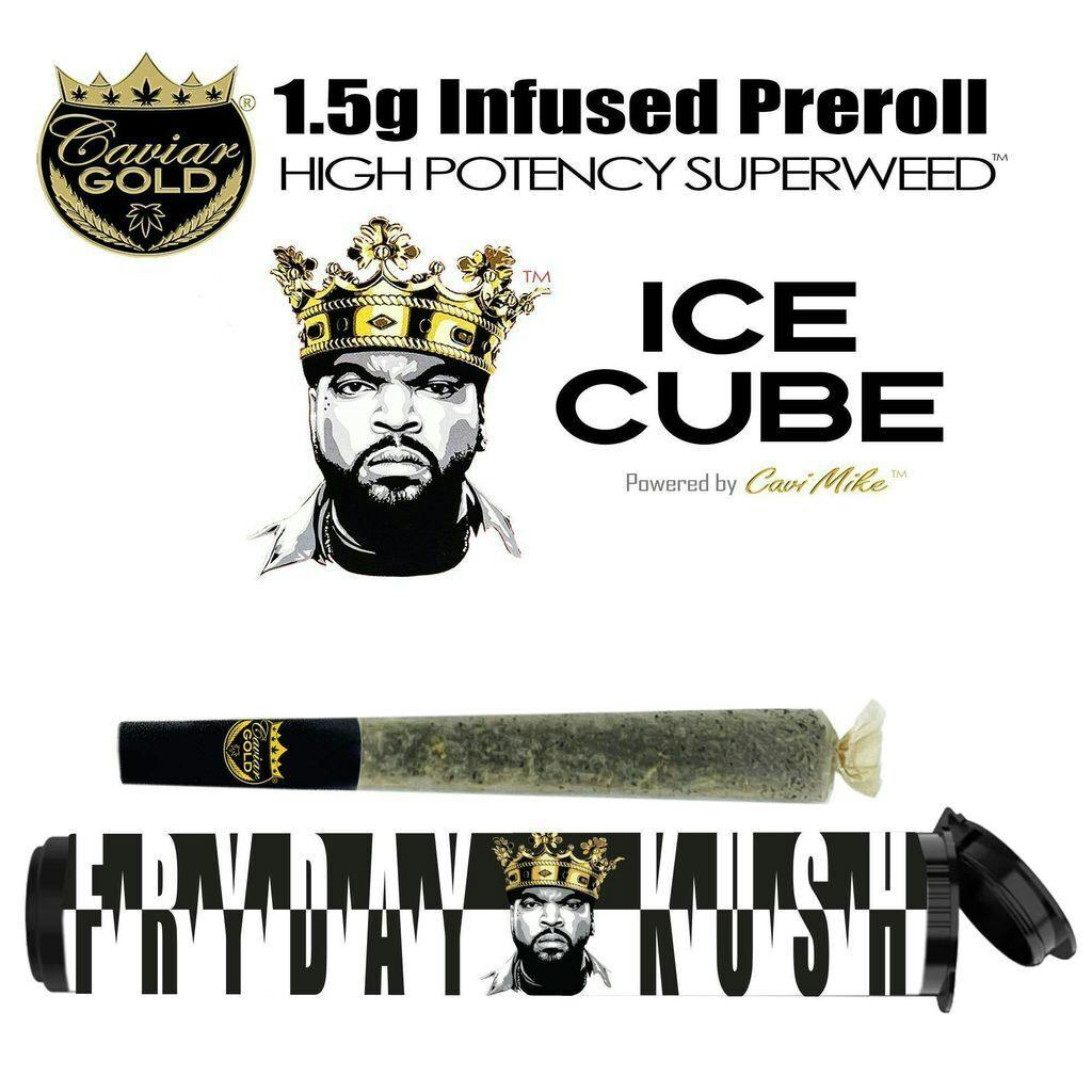 Caviar Gold Fryday Kush Infused Preroll Joint Single | 1.5g