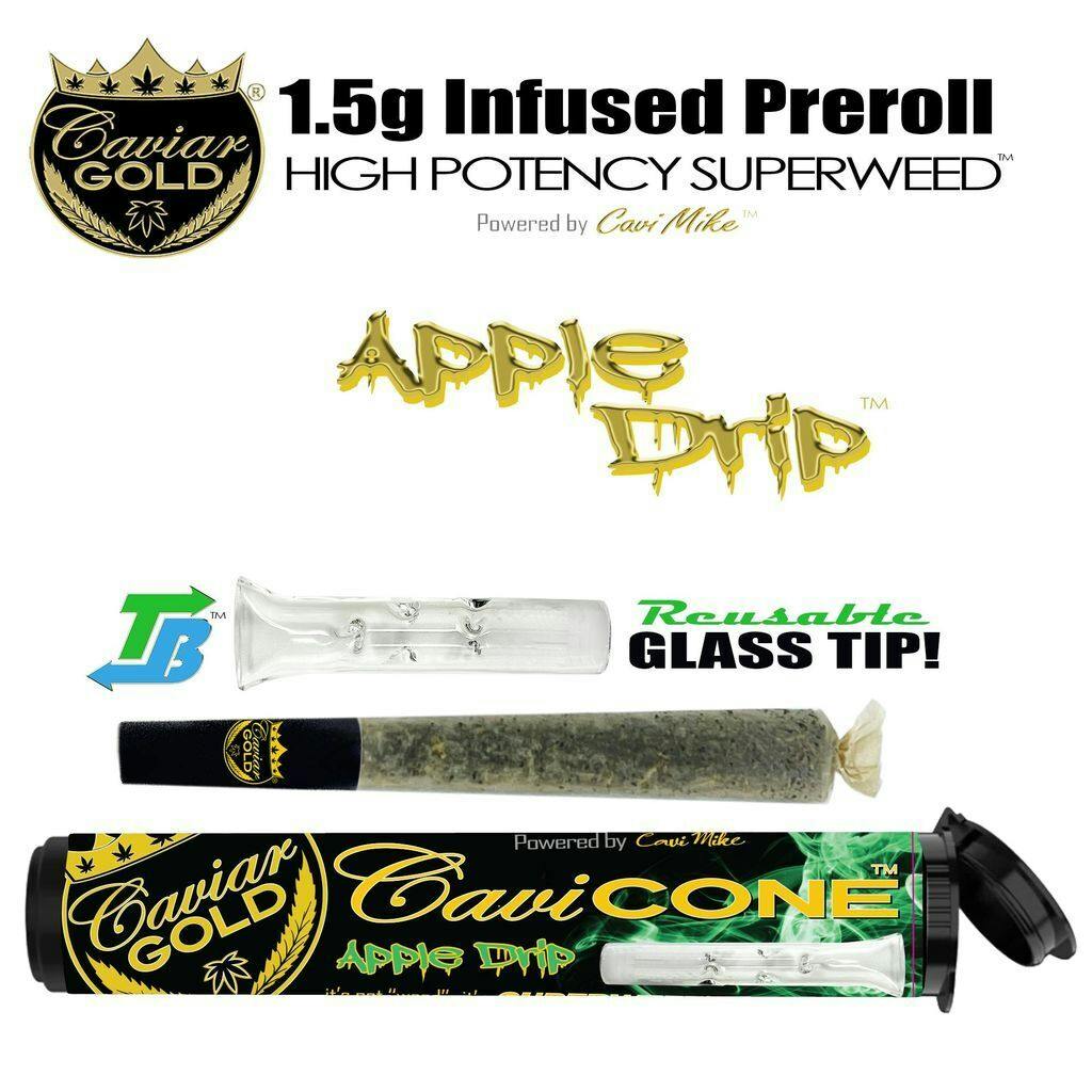 Caviar Gold Apple Drip Infused Preroll Joint Single | 1.5g
