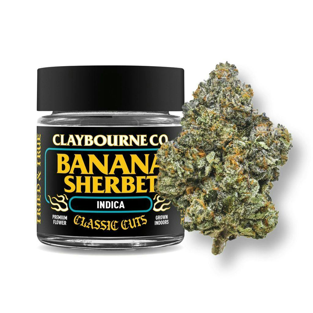 Claybourne Co. Banana Sherbet Whole Flower 3.5g