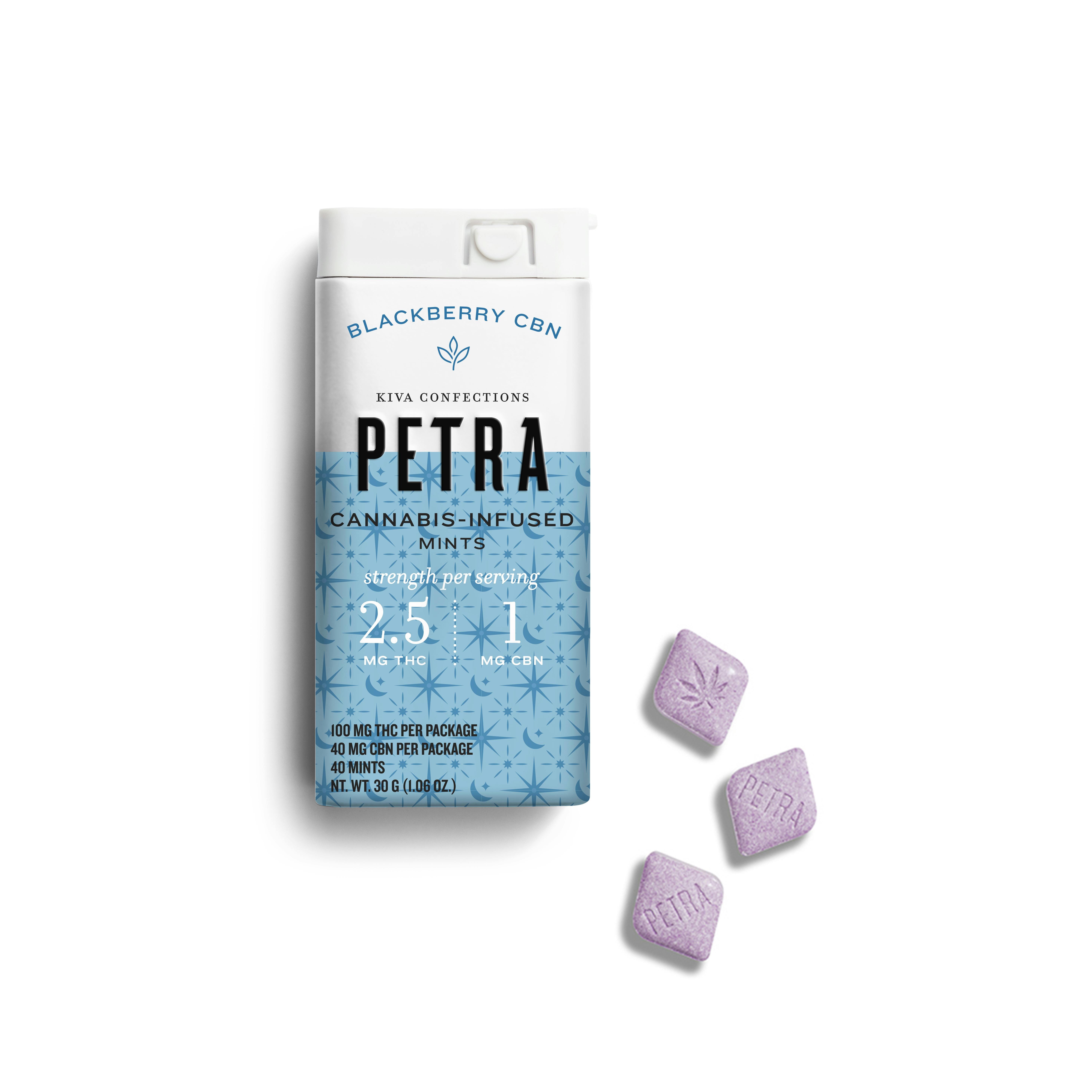 Blackberry Mints 100mg (40-Pack | 2.5mg Each)
