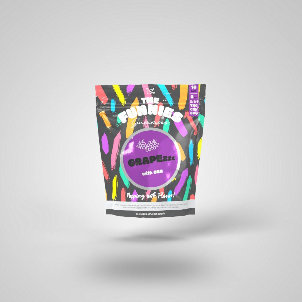 Ratioed Grapezzz Gummies 50mg (10-Pack | 5mg Each)