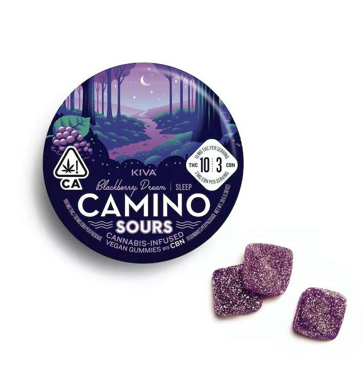 CBN Sour Blackberry Dream THC:CBD:CBN - CAMINO Gummies - Retail