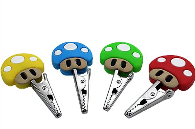 LuvBuds - Mushroom 1Up Roach Clip | Assorted Color - Retail
