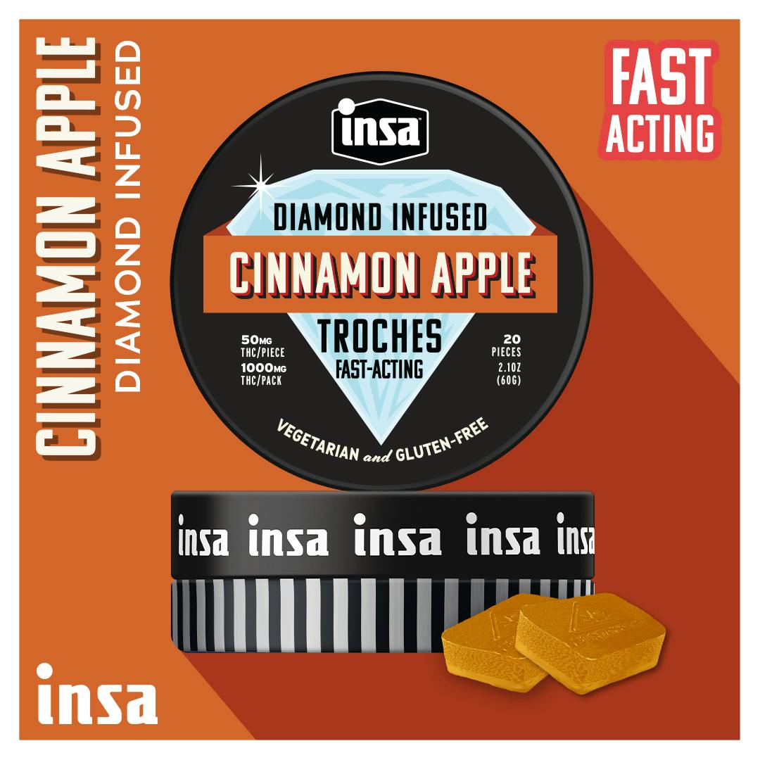 Cinnamon Apple Diamond Infused Troches 20ct