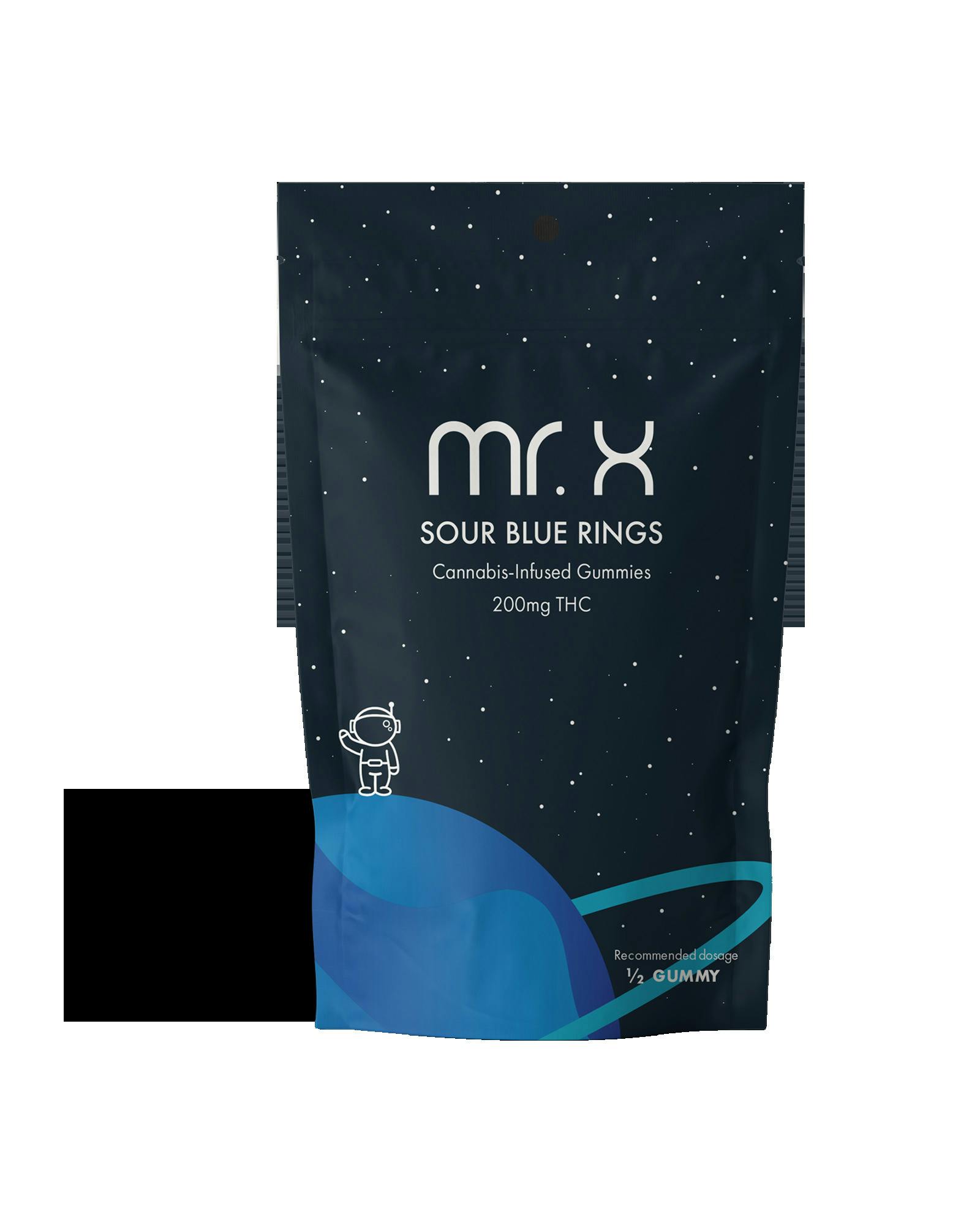 SOUR BLUE RINGS GUMMIES 10X20MG