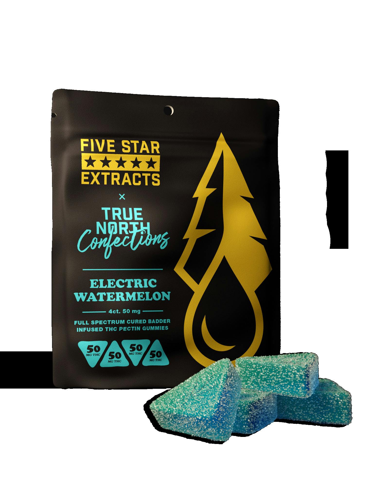 ELECTRIC WATERMELON CURED RESIN GUMMIES 4X50MG