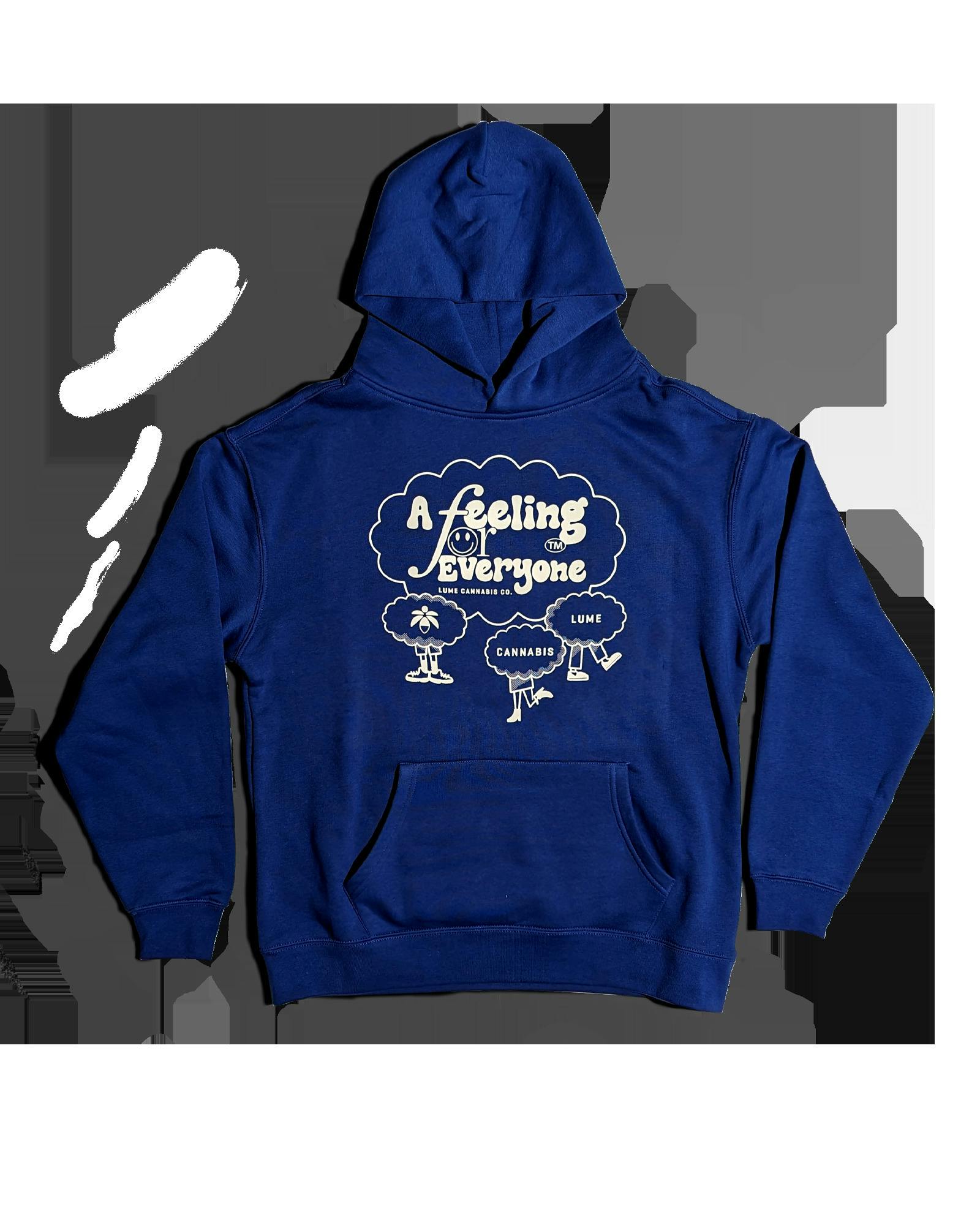 LUME HOODIE - A FEELING FOR EVERYONE - COBALT (S)