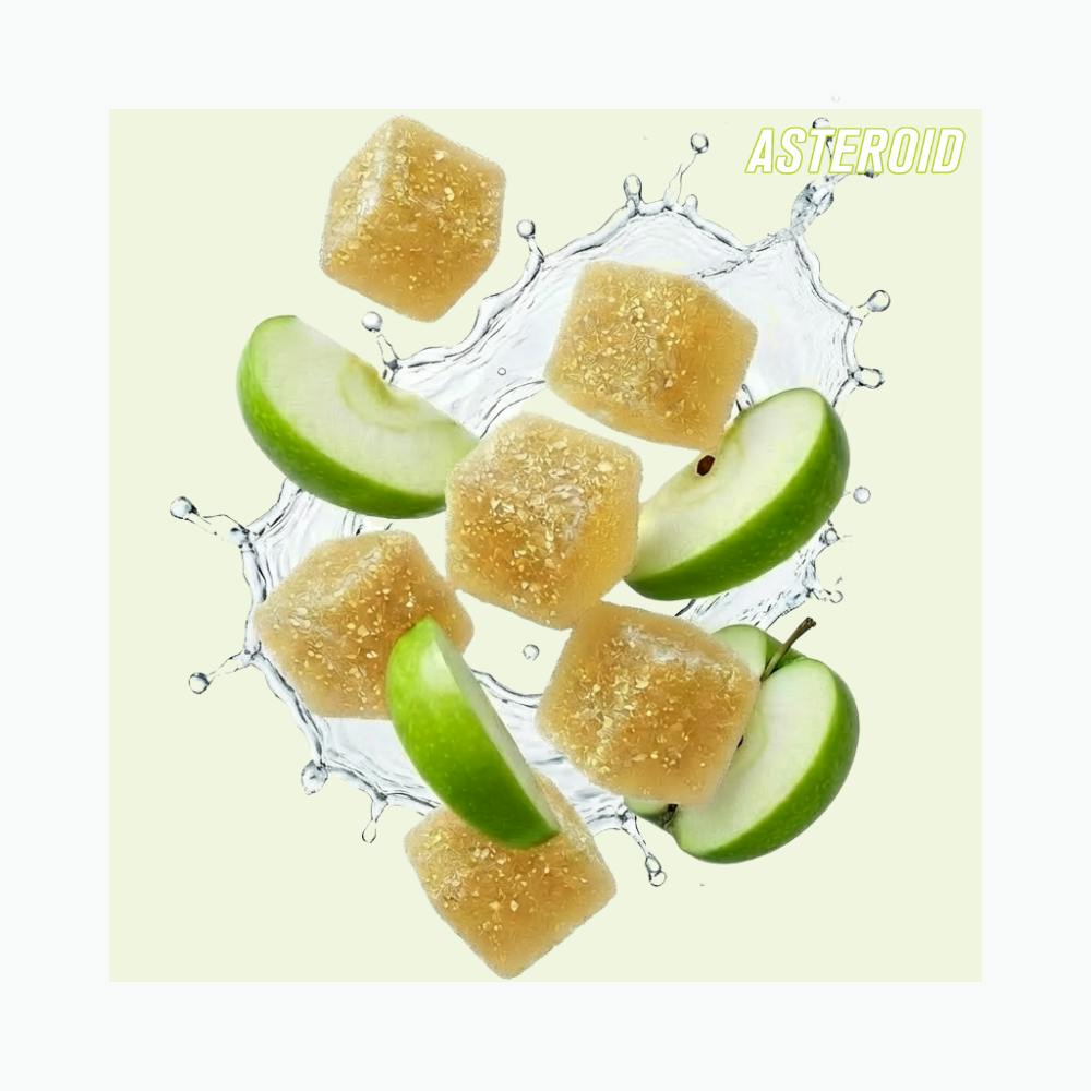 Asteroid GalaxEat Sour Green Apple Gummy 550mg [20pk] (MED)