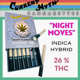 Night Moves Filtered Cannarettes 5.6g - Current Myth