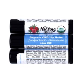 CBD Lip Balm - The Healing Rose Juniper Mint Chamomile