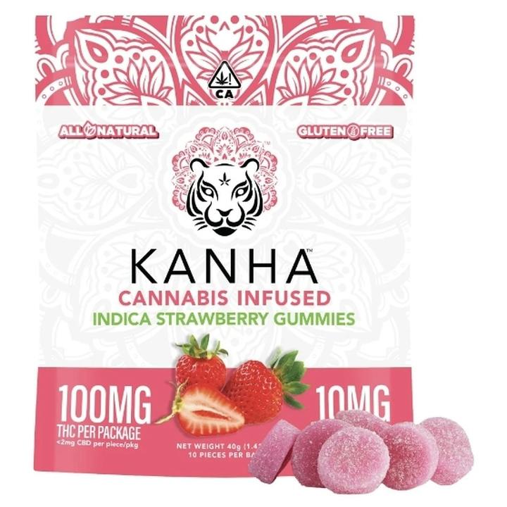 Strawberry | Classic | Indica | 100mg THC | 10-pack by Kanha