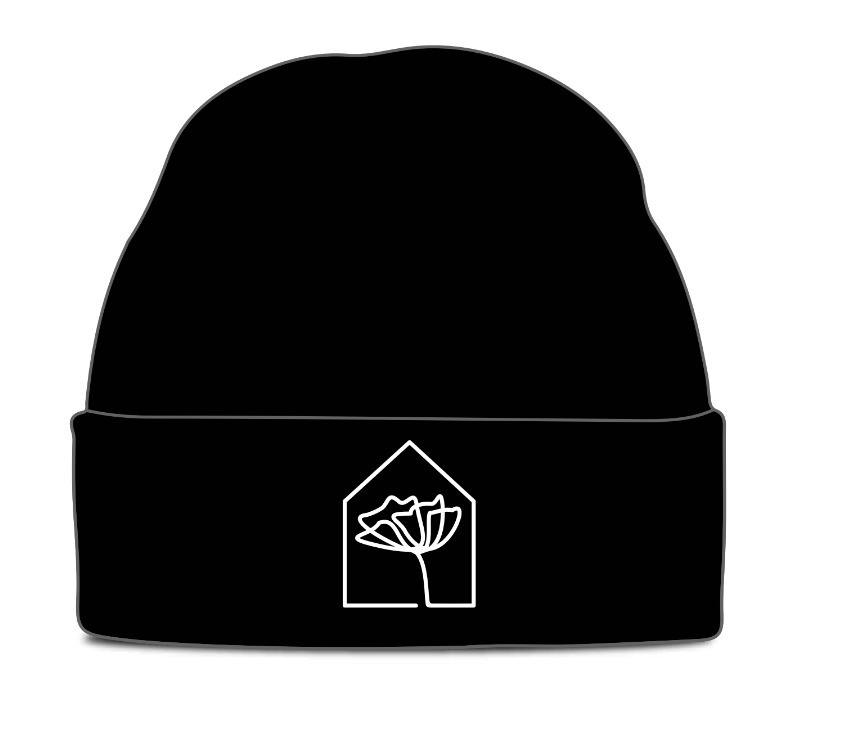 Wallflower - Black Text Logo Beanie