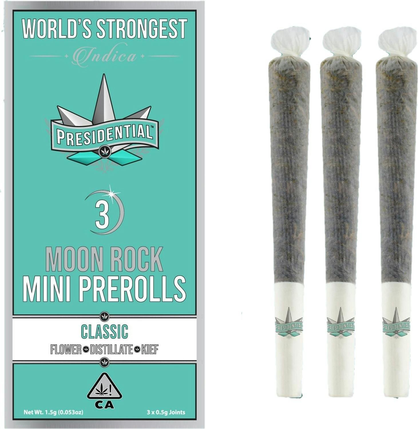 Presidential - Presidential Live Resin Moon Rock Mini Preroll 3pk (1.5G)