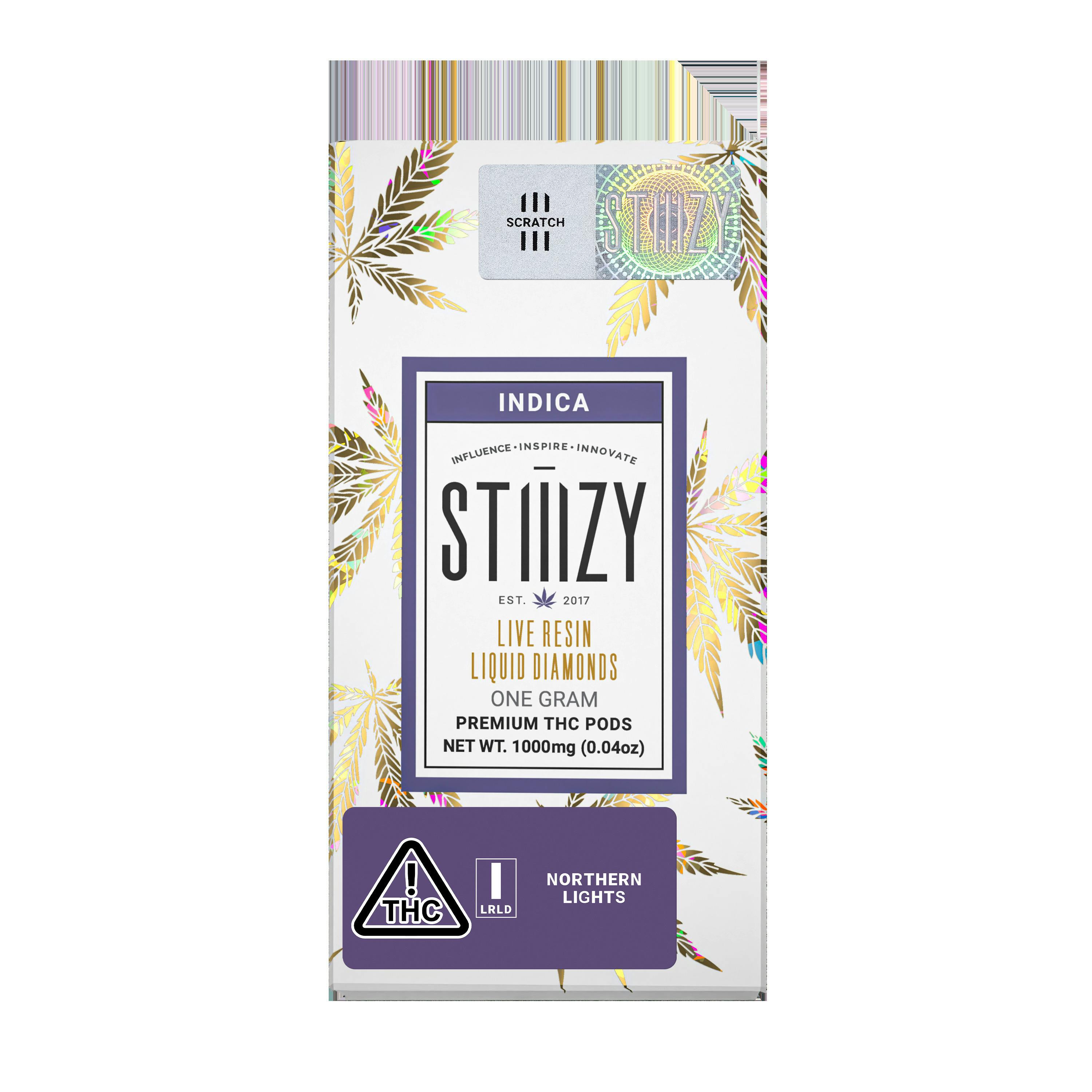 Stiiizy - Northern Lights Live Resin Liquid Diamond Pod (0.95G) *STIIIZY BATTERY REQUIRED*