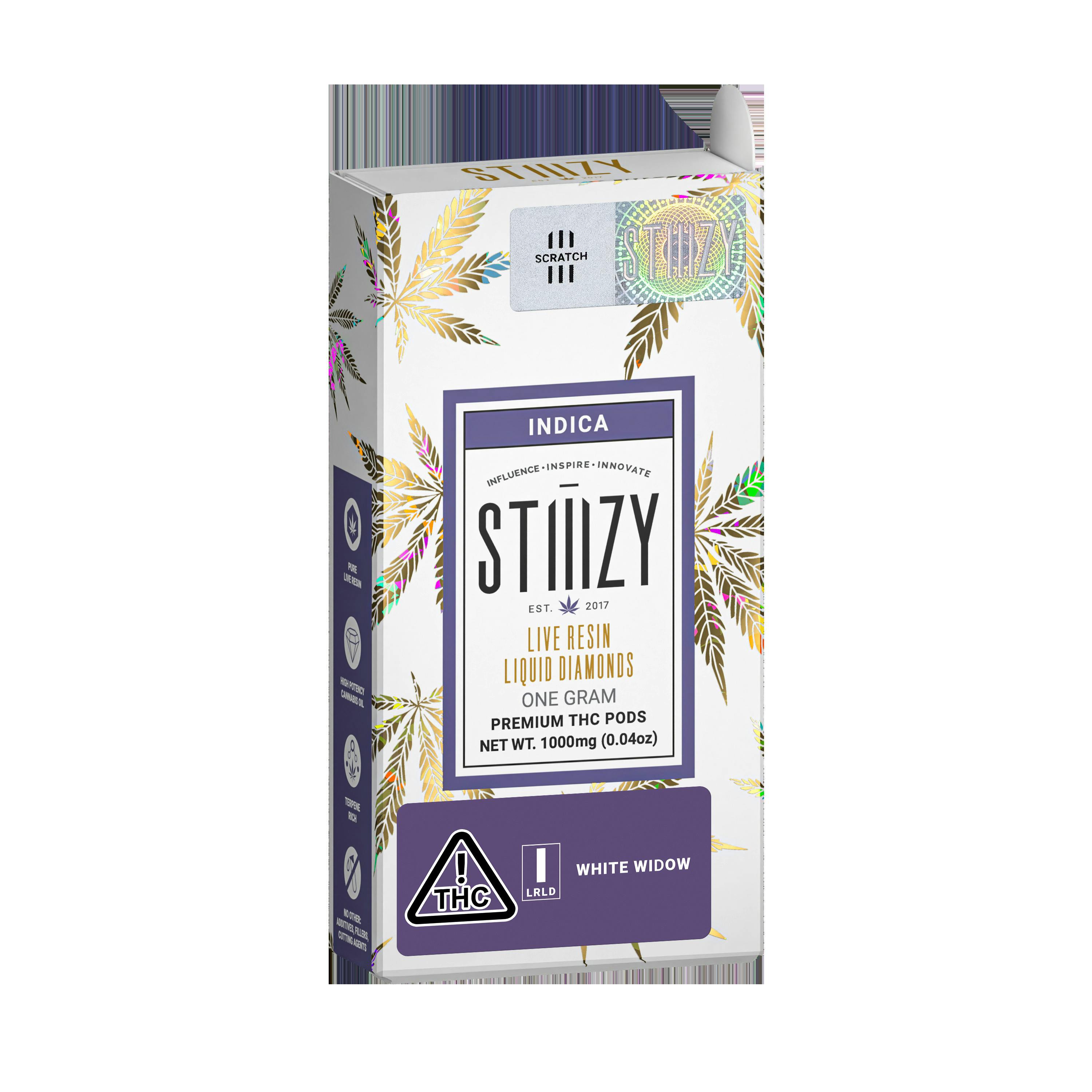 Stiiizy - White Widow Live Resin Liquid Diamond Pod (0.95G) *STIIIZY BATTERY REQUIRED*