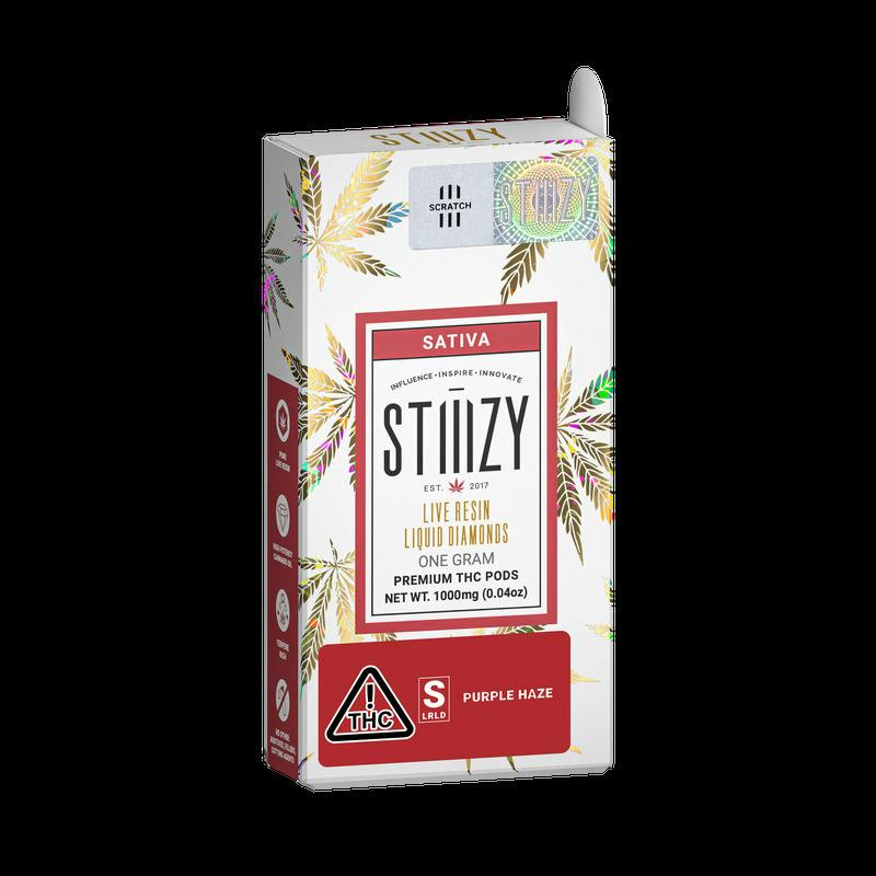 Stiiizy - Purple Haze Live Resin Liquid Diamond Disposable (0.95G)
