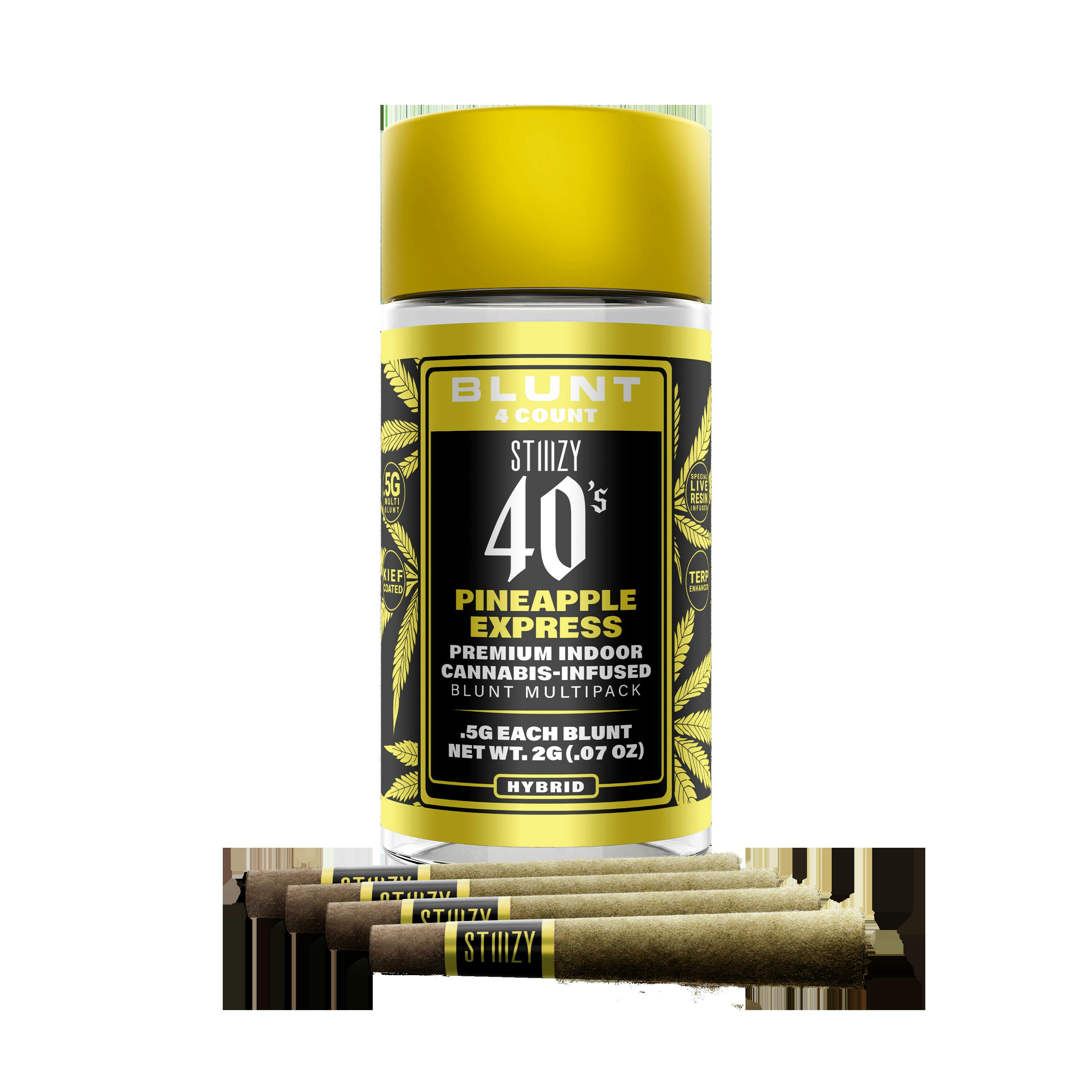 Stiiizy - Pineapple Express 40s Infused 4pk Blunt (2G)