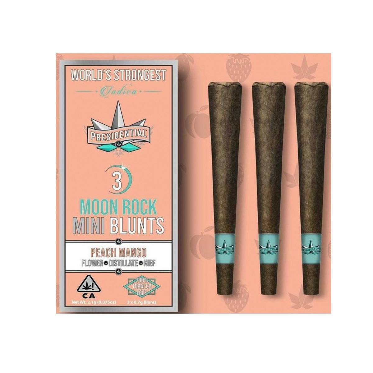 Presidential - Peach Mango Moon Rock Mini Infused Blunt 3pk (1.8G)