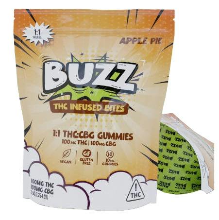 Buzz - Apple Pie 1:1 Gummies (100MG)