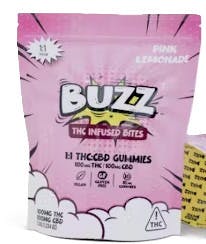 Buzz - Pink Lemonade 1:1 Gummies (100MG)
