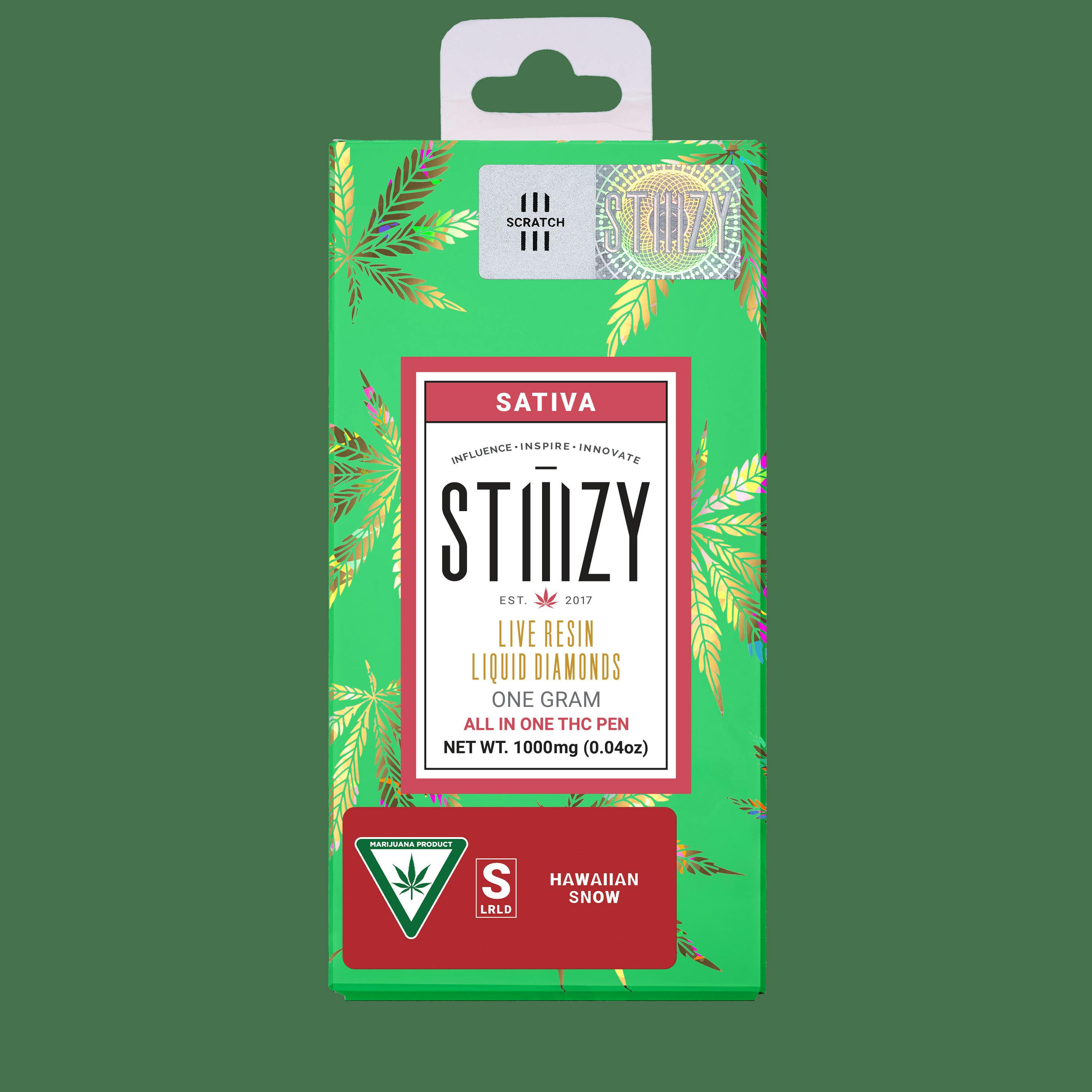 Stiiizy - Hawaiian Snow Live Resin Liquid Diamond Disposable (0.95G)