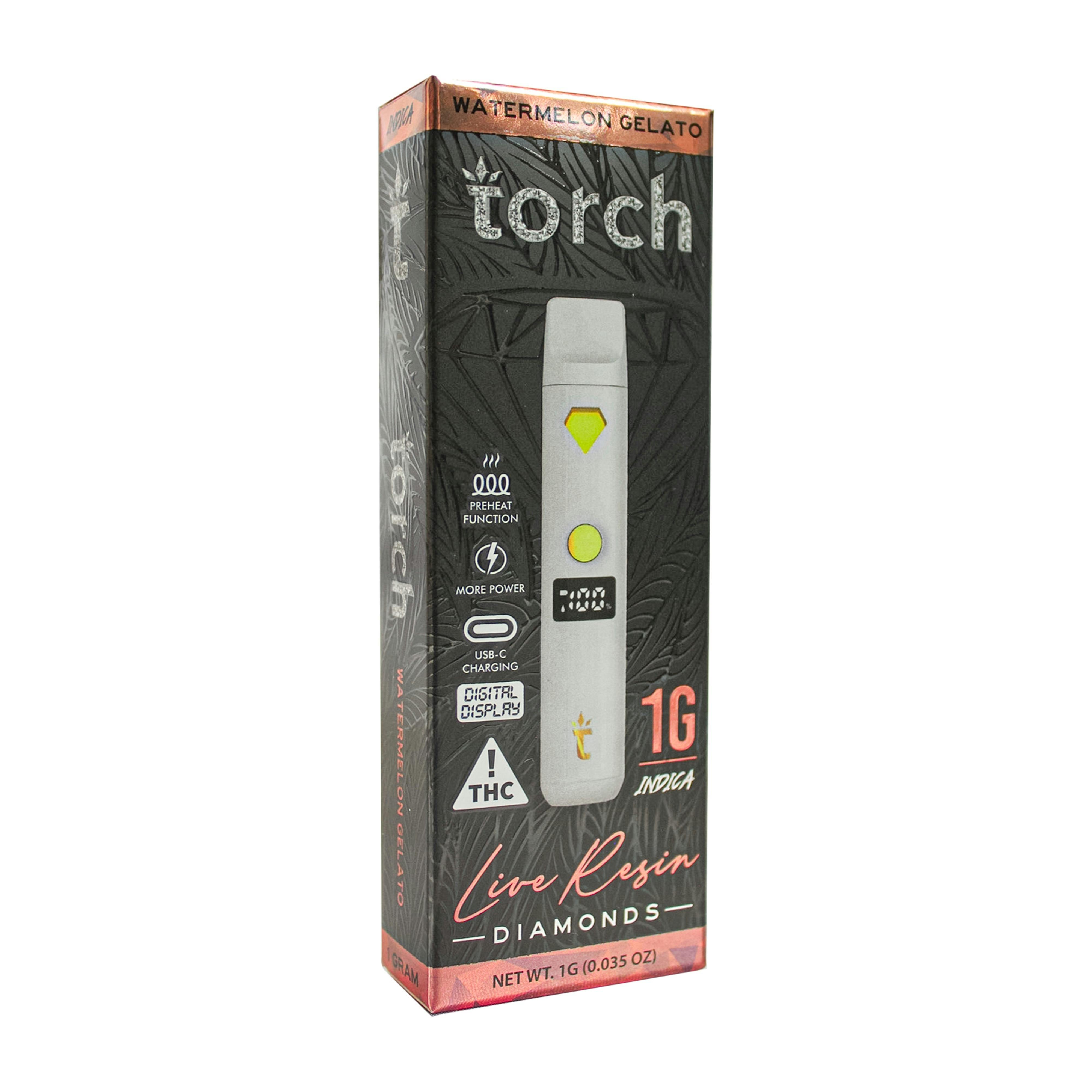 Torch - Watermelon Gelato Live Resin Disposable (1G)