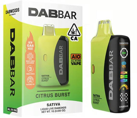 Dab Bar - Citrus Burst Liquid Live Diamonds Disposable (1G)