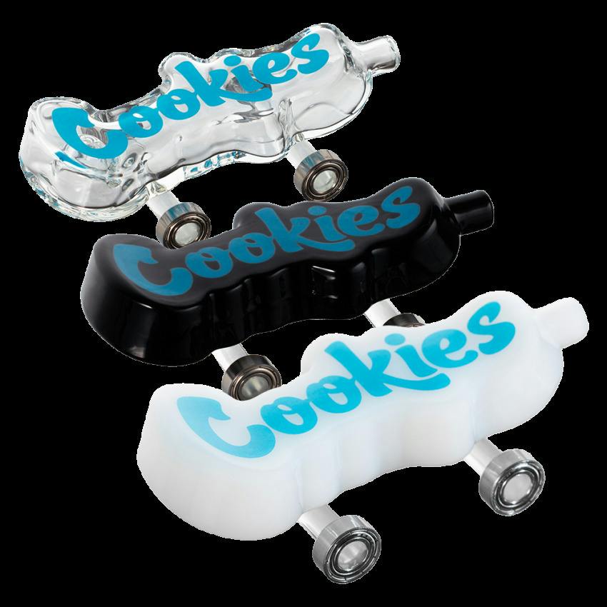Cookies Toke Deck Glass Hand Pipe - 4.25"