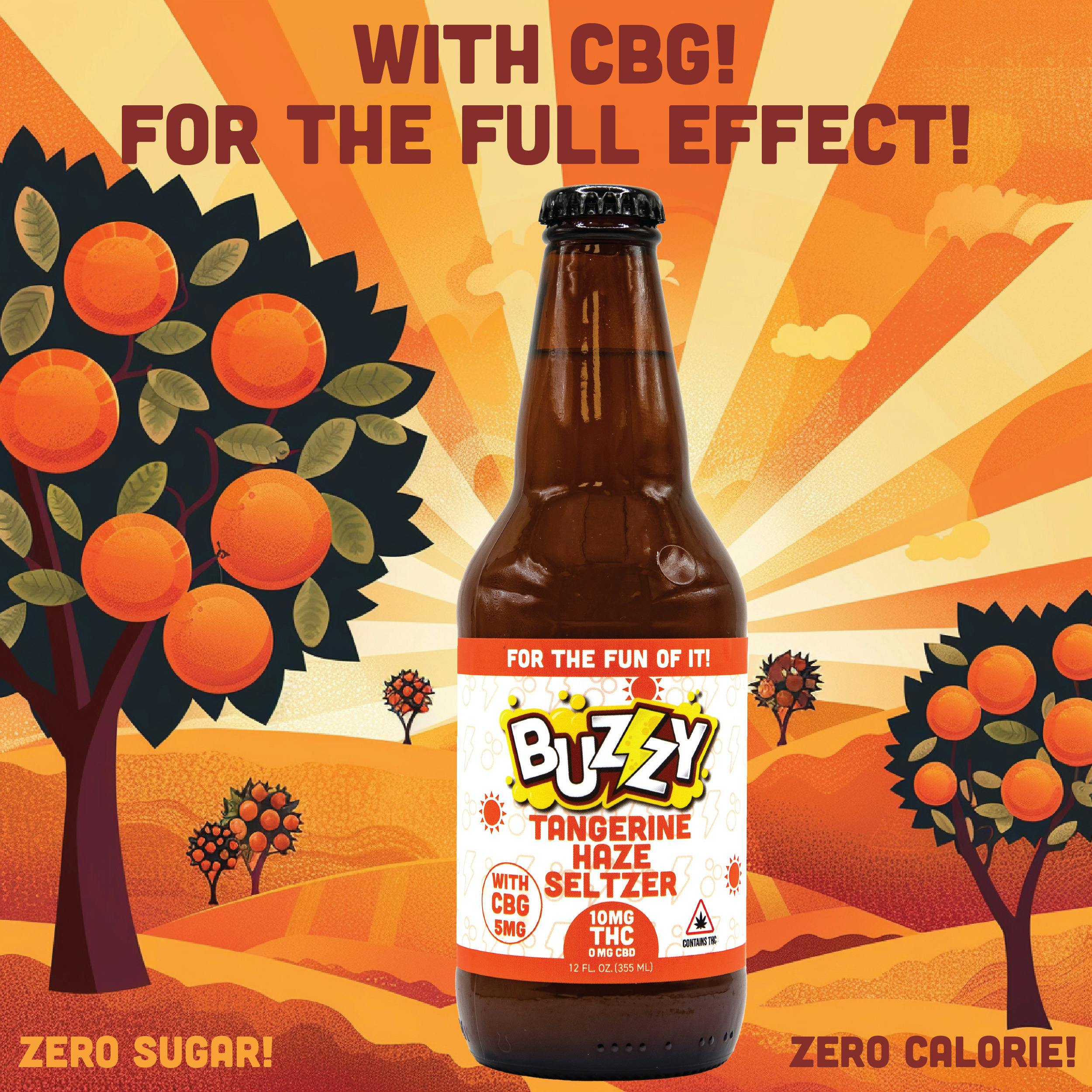 Buzzy Tangerine Seltzer - 10mg/1pk at East Coast Cannabis Dispensary - Lebanon