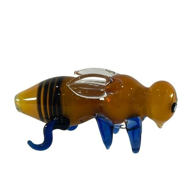 Bamboo Blaze - Glass 4.5 Inch Bee Pipe