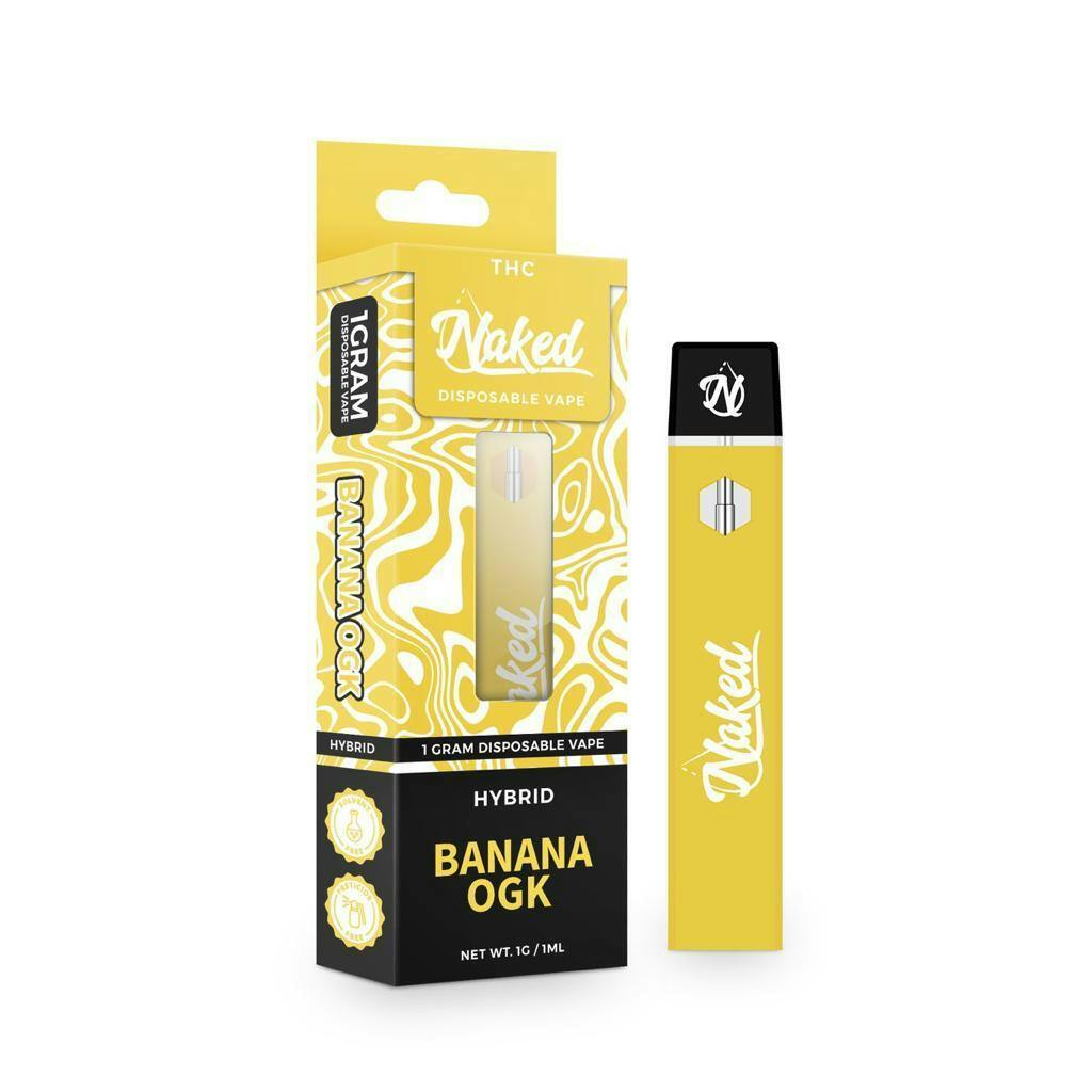 Naked Vapes | Banana OGK | 1G Disposable Vape