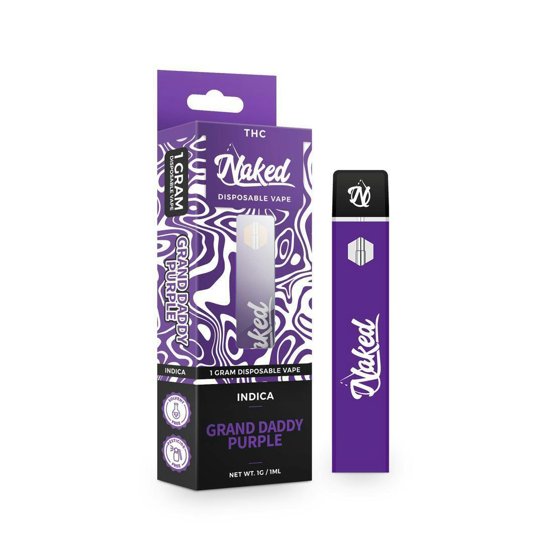 Naked Vapes | Grand Daddy Purple | 1G Disposable Vape