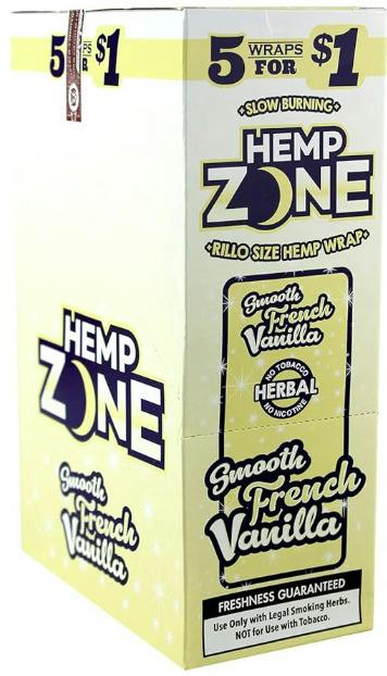 Hemp Zone | Vanilla | 5 Pack Hemp Wraps