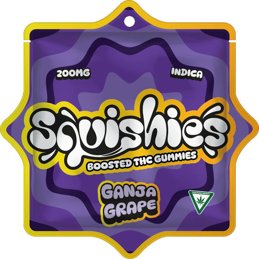 Squishies | Ganja Grape | 200mg Gummies