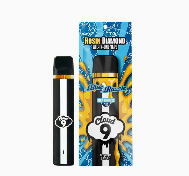 Cloud 9 | Blue Razzle | 1G Live Rosin Diamond Vape