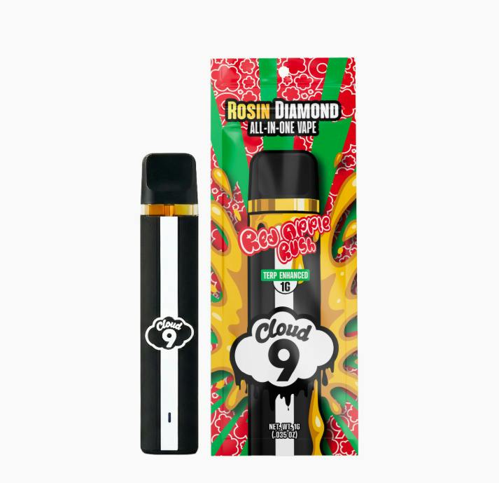 Cloud 9 | Red Apple Rush | 1G Live Rosin Diamond Vape