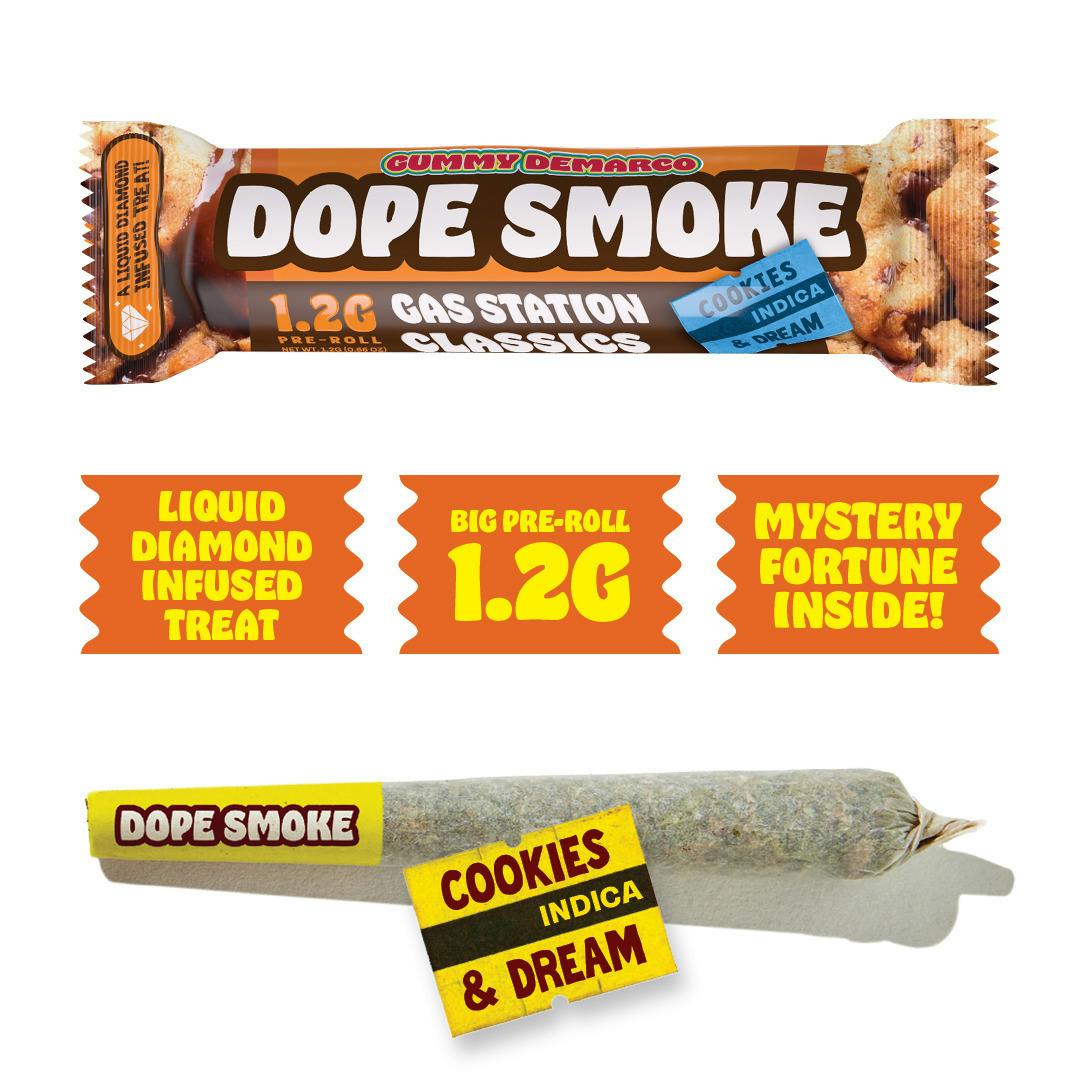 Dope Smokes | Cookies & Dream | 1.2G Liquid Diamond Infused Pre-Roll