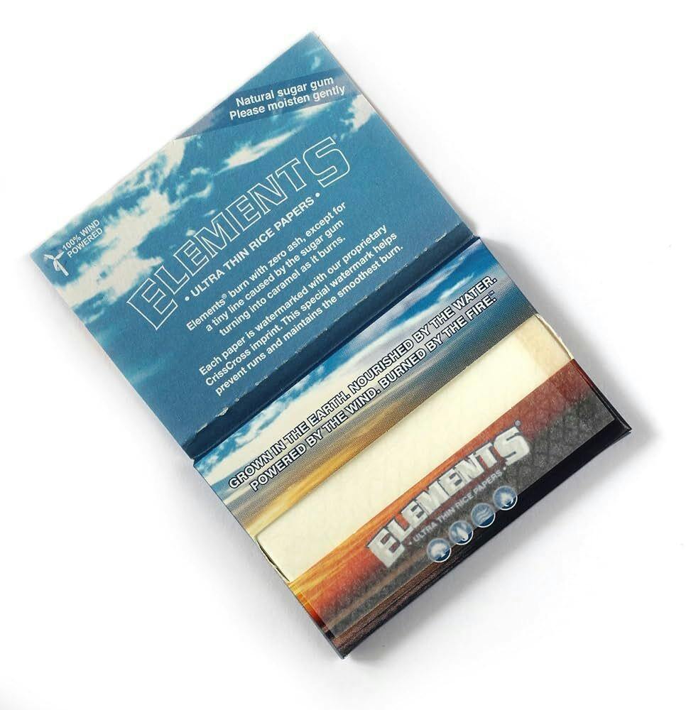 Elements Ultra Thin Rice Papers 1 1/2 33ct/25