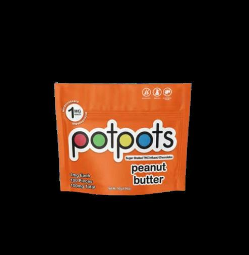 Potpots | Peanut Butter Milk Chocolates M&M's | 100MG